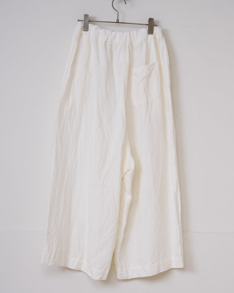 【予約】S/S G1047 NATURAL DRY LINEN SIN ROOMY PANTS（3月中旬 - 3月末）