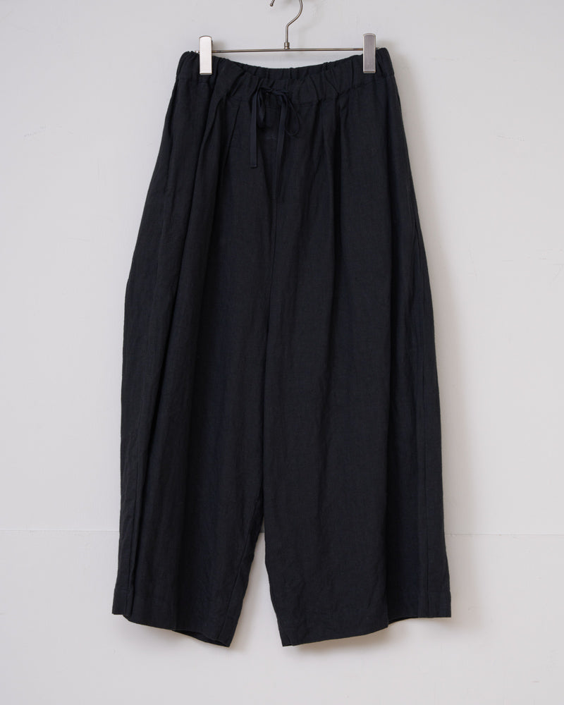 【予約】S/S G1047 NATURAL DRY LINEN SIN ROOMY PANTS（3月中旬 - 3月末）