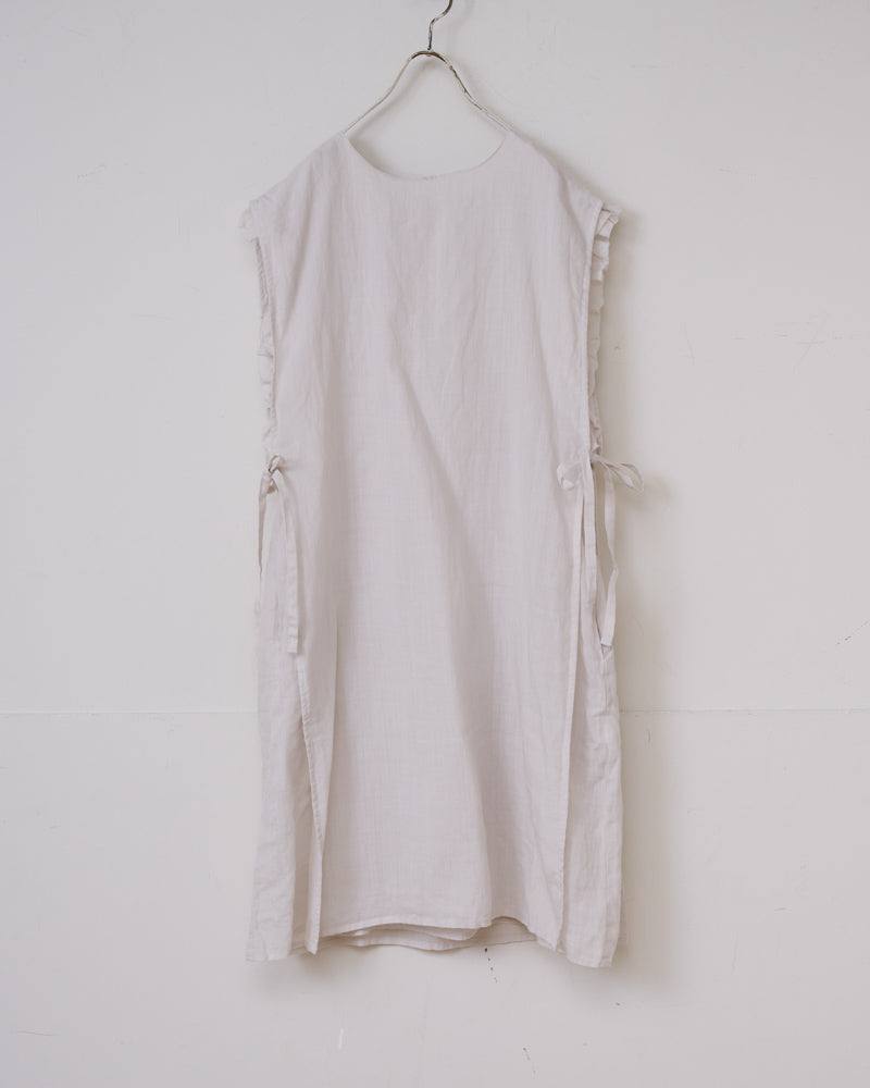 【予約】S/S G1053 LAYERED LONG FRILL GILET（4月初旬 - 4月中旬）