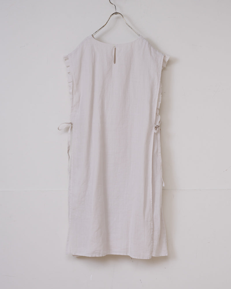 【予約】S/S G1053 LAYERED LONG FRILL GILET（4月初旬 - 4月中旬）