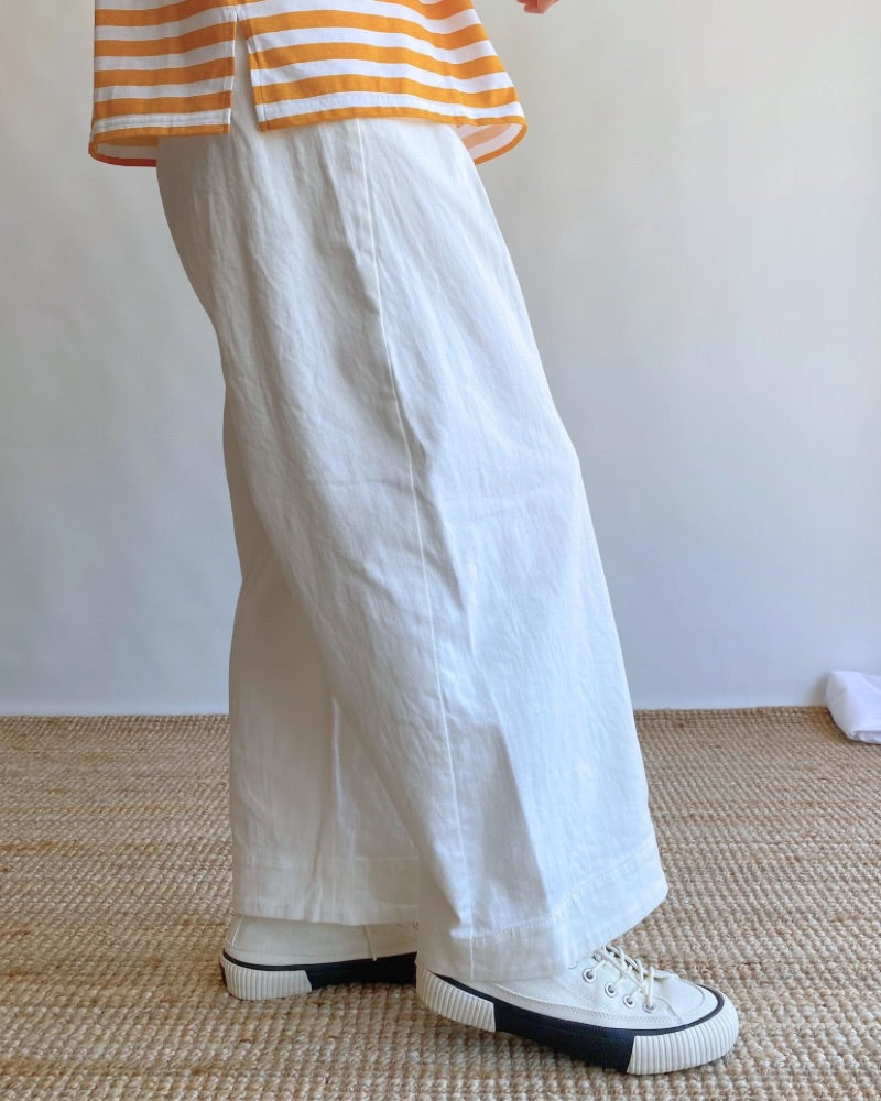 イージーコクーンパンツ（DENIM） White