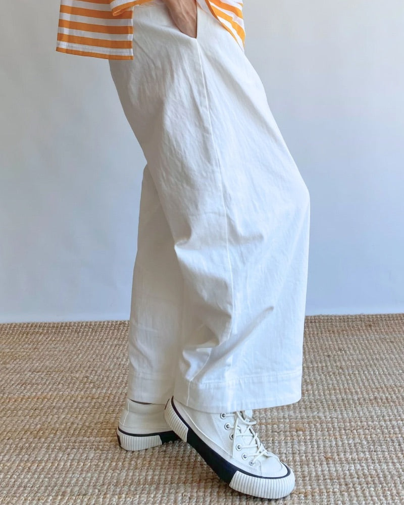 イージーコクーンパンツ（DENIM） White