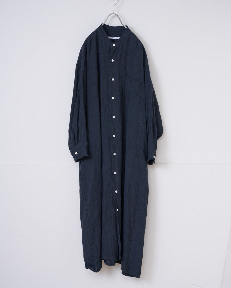 【予約】S/S LA354 ANONYMOUS BAND COLLAR SHIRT ONE PIECE（2月初旬 - 2月中旬）