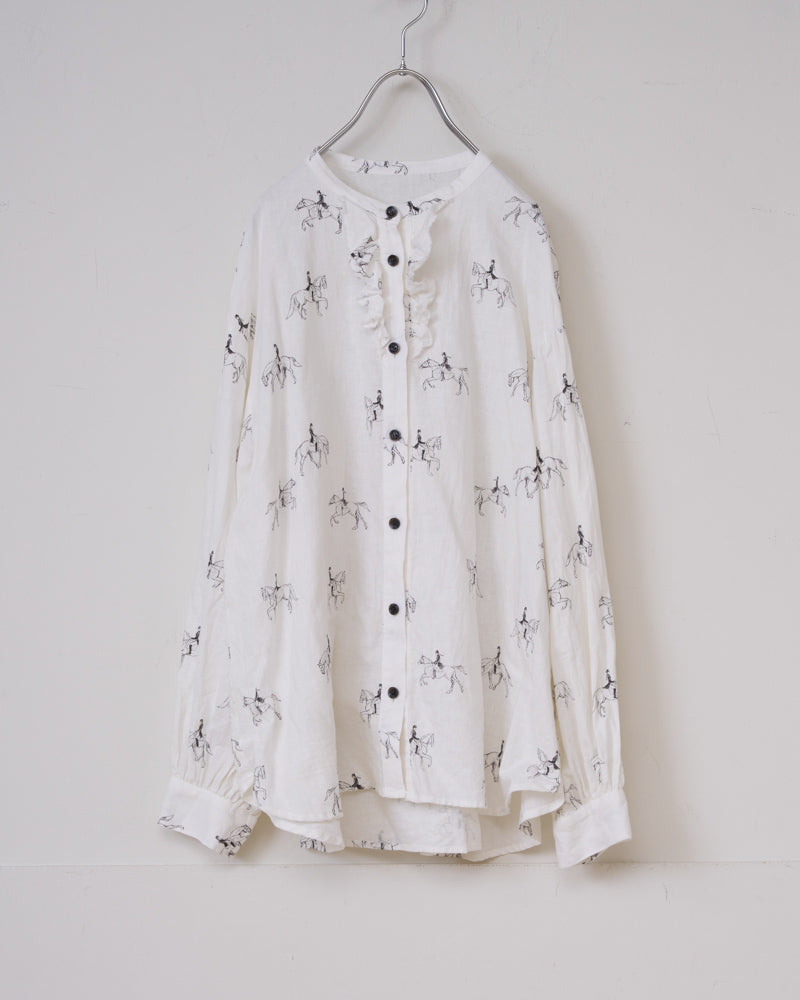 【予約】S/S R274 “Wind in her hair” FRILL SHIRT（1月中旬 ～ 1月末）