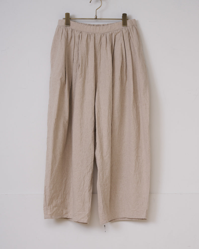 【予約】S/S R277 CAMILLE CANVAS TUCK PANTS（1月中旬 ～ 1月末）