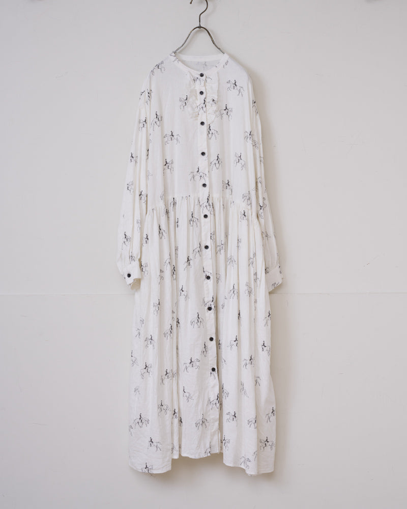 【予約】S/S R275 “Wind in her hair” FRILL SHIRT ONE PIECE（1月中旬 ～ 1月末）