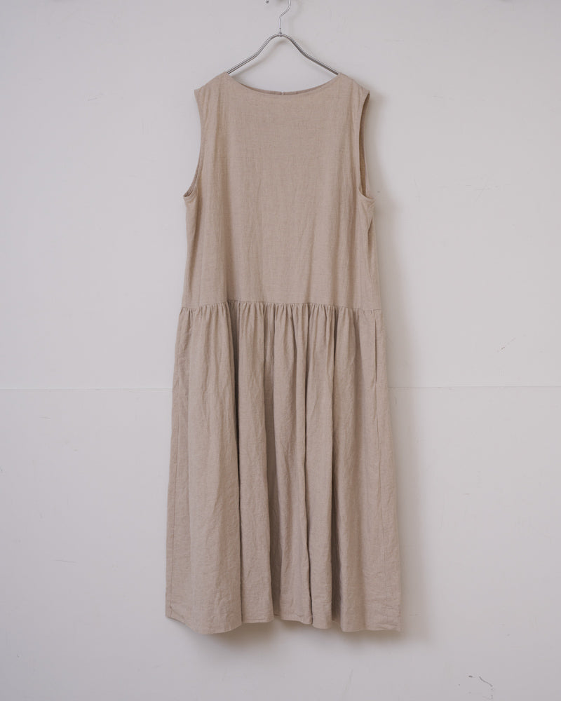 【予約】S/S R287 SLEEVELESS CANVAS ONE PIECE（3月初旬 ～ 3月中旬）