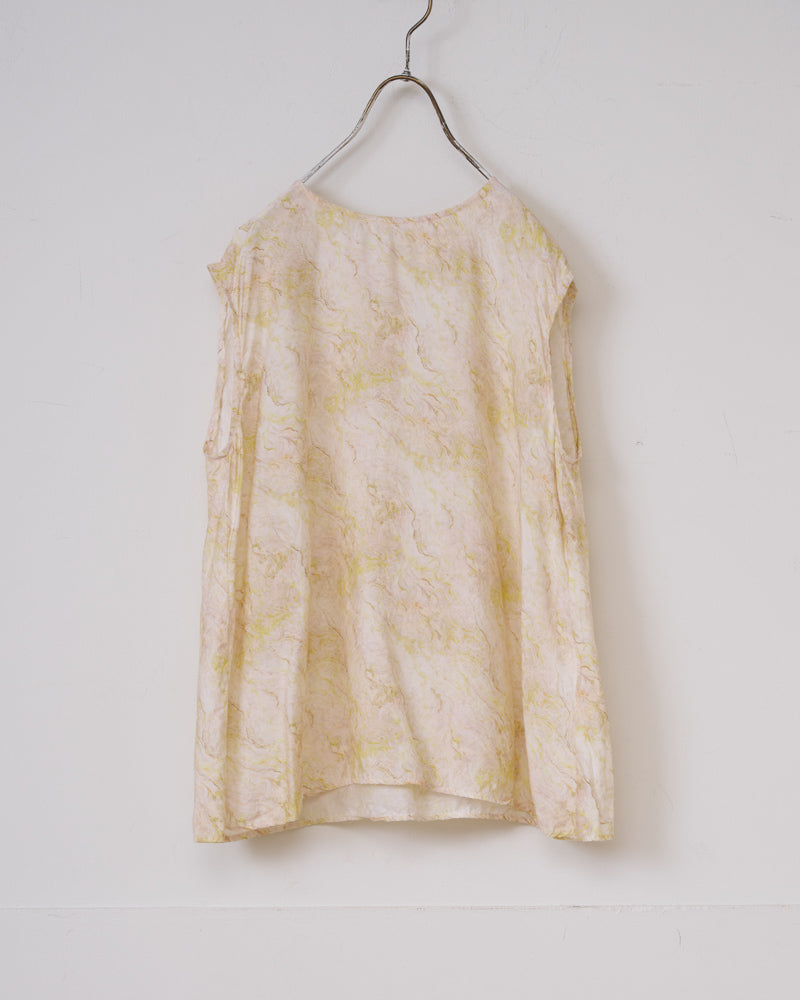 【予約】S/S R302 MARBLE PATTERN SLEEVELESS PULLOVER（5月初旬 ～ 5月中旬）