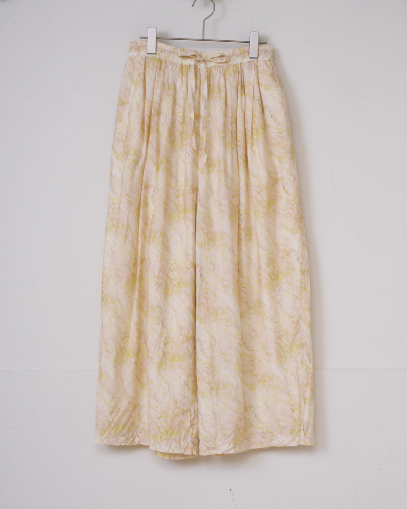 【予約】S/S R303 MARBLE PATTERN WIDE PANTS（5月初旬 ～ 5月中旬）