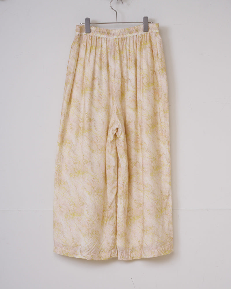 【予約】S/S R303 MARBLE PATTERN WIDE PANTS（5月初旬 ～ 5月中旬）