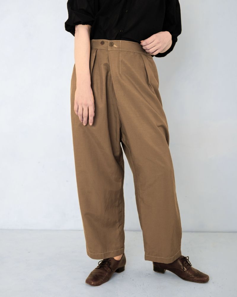 【予約】S/S TP069 コットンリネンのゆったりパンツ（3月）